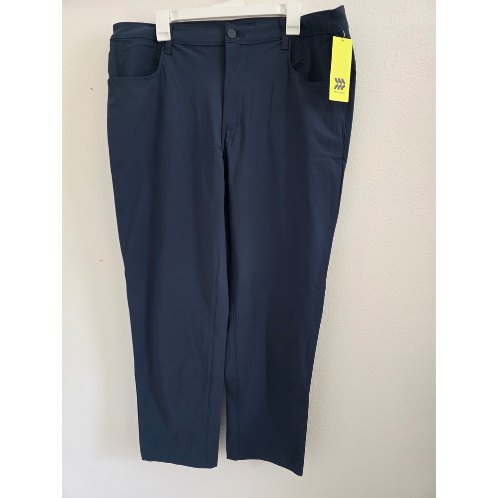 All in Motion Mens Golf Pants Navy Blue Stretch Straight Leg 38x30 NEW